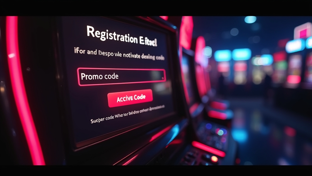 Registrierungsformular mit markiertem Promo-Code-Feld im Casino